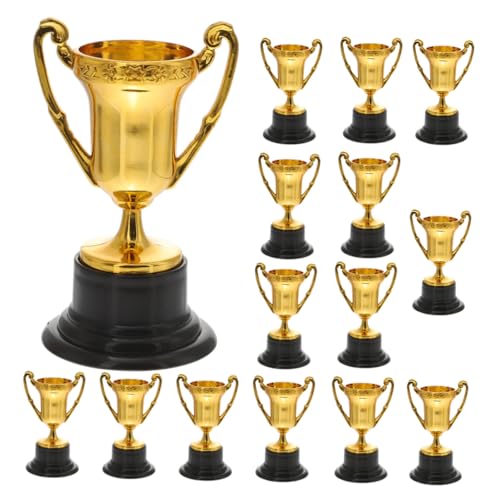 GARVALON 15 Stücke Kunststoff Mini Trophäe Tasse Jungen Und Mädchen Schule Award Trophäe Party Wettbewerb Decor Zeremonie von GARVALON