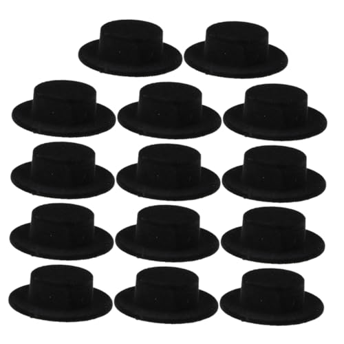 GARVALON 15 Stück Teiliges Mini Zylinderhut Schwarz Mittlere DIY Puppenhut Bastelaccessoire für Weihnachtsdeko Clown Kostüm Puppenhaus Dekoration GARVALON 15 Stück Teiliges Mini Zylinderhut Schwarz Mittlere DIY Puppenhut Bastelaccessoire für Weihnachtsdeko Clown Kostüm Puppenhaus Dekoration von GARVALON