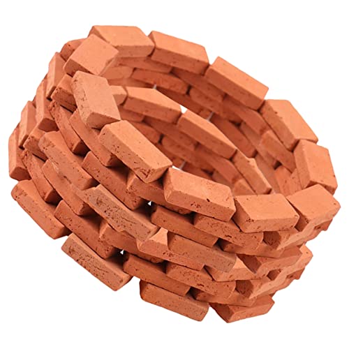 GARVALON Simulationsziegelmodell Miniatur-ziegelmodelle Stapelbare Ziegelmodelle DIY Miniatur Ziegelmodelle Modellbau Mini Ziegelsteine Zum Basteln Wandziegelmodell Mini Hauszubehör von GARVALON