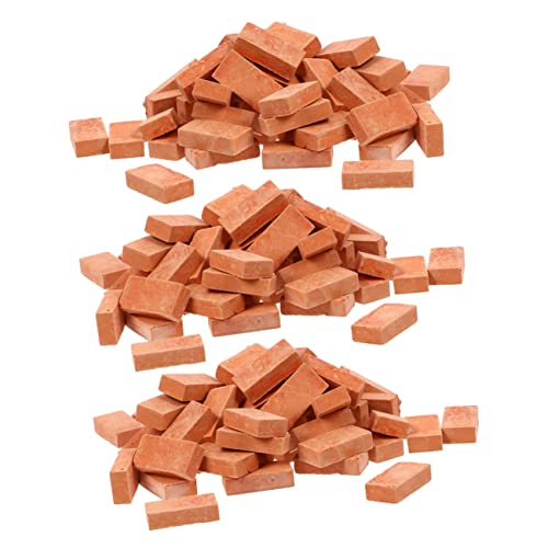 GARVALON 150 Stück Ziegelmodell, Mikrolandschaft, Ziegeldekor, Landschaftsbauzubehör, Spielzeugziegel, Kleine Ziegel, Miniatur Ziegeldekor, Künstliche Ziegel, Sandtisch Ziegeldekor, GARVALON 150 Stück Ziegelmodell, Mikrolandschaft, Ziegeldekor, Landschaftsbauzubehör, Spielzeugziegel, Kleine Ziegel, Miniatur Ziegeldekor, Künstliche Ziegel, Sandtisch Ziegeldekor, von GARVALON
