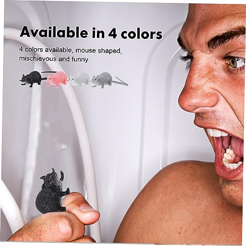 GARVALON 16 Stück Teiliges Realistisches Ratten Ornament Farbige Mäuse Dekoration für Halloween Detailgetreue Festival Requisiten Sichere Kunststofffiguren für Gruselige Wohn und Party von GARVALON
