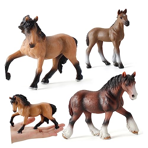 GARVALON 1PC Pferde Modell Tierfigur Dekoration Für Schreibtisch Für Ab 3 Jahren Orange von GARVALON