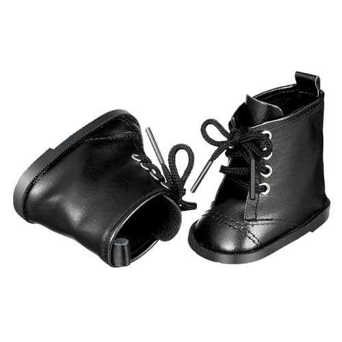 GARVALON 1Paar PU Stiefel für Puppen Puppenschuhe Zubehör Dekoration für Puppen Szenen für Kreative Puppenkleidung von GARVALON