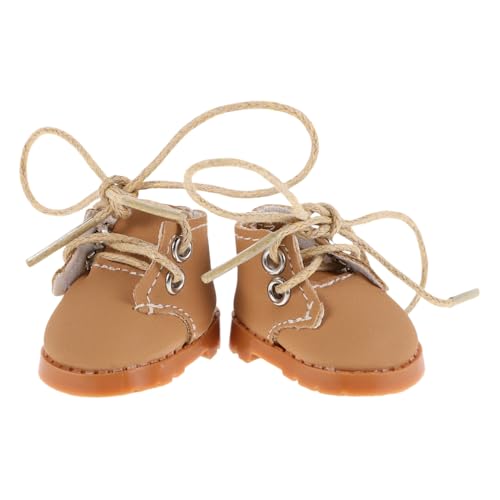 GARVALON 1Paar Puppenschuhe mit Verstellbaren Schnürsenkeln für Puppen Niedliche Stiefel aus Weichem Material zum Anziehen und Fotografieren Proportioniert von GARVALON