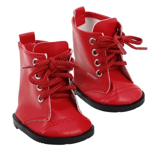 GARVALON 1Paar Puppenstiefel aus PU Leder Schuhe für Mädchen und Jungenpuppen Handwerkskunst Zubehör für Puppenoutfits Vielseitige Accessoires für Jede GARVALON 1Paar Puppenstiefel aus PU Leder Schuhe für Mädchen und Jungenpuppen Handwerkskunst Zubehör für Puppenoutfits Vielseitige Accessoires für Jede von GARVALON
