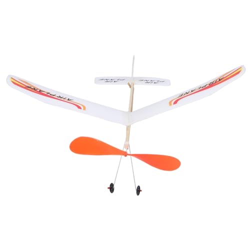 GARVALON 1Satz Gummiband Betriebenes Flugzeugmodell für DIY Kleines Flugzeug für Drinnen und Draußen Leicht und Transportabel für Geburtstage und Feste von GARVALON