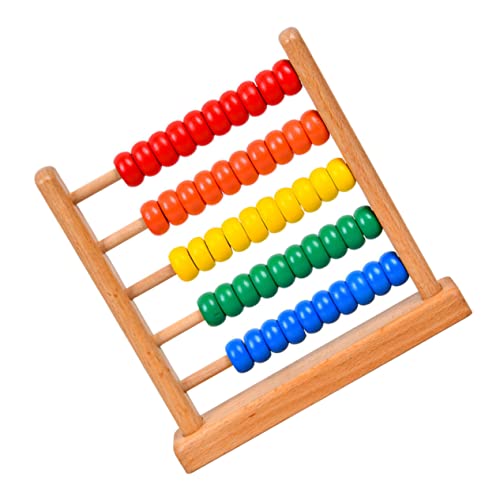 GARVALON 1Stk Abakusständer Alphabet- Abakus für Mathe Mathe-Lehrmittel für Mathematische Berechnungstools Frühpädagogisches Kopfrechnen-Abakus hölzern von GARVALON