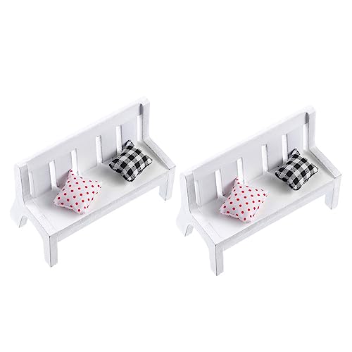GARVALON 2 Sets Mini Bank Modell Exquisite Mini Modell Decor Mini Möbel Modell für Dekorative Landschaft GARVALON 2 Sets Mini Bank Modell Exquisite Mini Modell Decor Mini Möbel Modell für Dekorative Landschaft von GARVALON