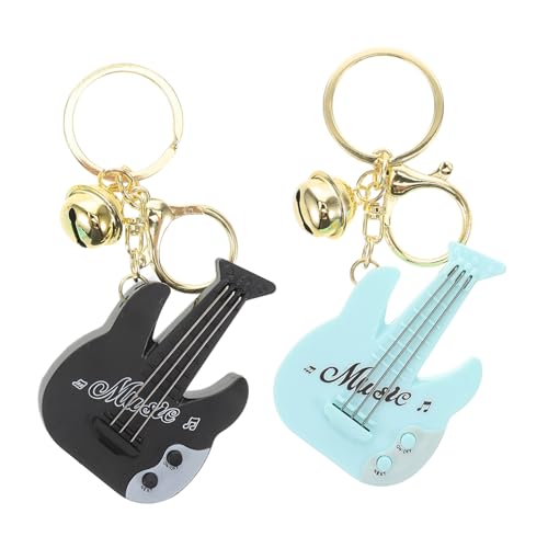 GARVALON 2 Stück Gitarren-schlüsselanhänger Zum Aufhängen, Gitarren-schlüsselanhänger, Taschen-hängeornament, Gitarren-Stil, Schlüsselanhänger, Ornament, Musikinstrument-anhänger GARVALON 2 Stück Gitarren-schlüsselanhänger Zum Aufhängen, Gitarren-schlüsselanhänger, Taschen-hängeornament, Gitarren-Stil, Schlüsselanhänger, Ornament, Musikinstrument-anhänger von GARVALON