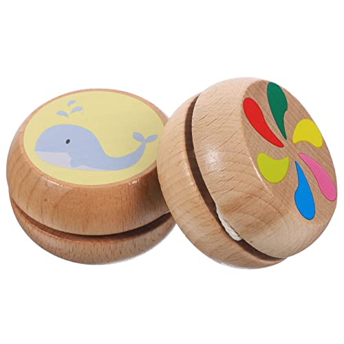 GARVALON 2 Stück Jo-jo Für Flugzeugaktivitäten Für Kleinkinder Jo-jo Aktivitäten Für Jo-jo- Unisex-fingerspitzenball Kinderspielzeug Hölzern GARVALON 2 Stück Jo-jo Für Flugzeugaktivitäten Für Kleinkinder Jo-jo Aktivitäten Für Jo-jo- Unisex-fingerspitzenball Kinderspielzeug Hölzern von GARVALON