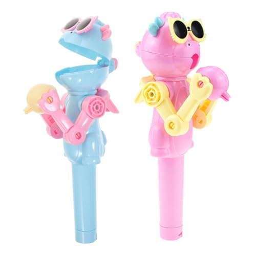 GARVALON 2 Stück Lutschermaschine, Partyzubehör, Cartoon Lutscherhalter, Lutscherhalter Spielzeug, Lutscher Essen, Roboter Spielzeug, Lustiges Spielzeug, Partygeschenk, Spielzeug, GARVALON 2 Stück Lutschermaschine, Partyzubehör, Cartoon Lutscherhalter, Lutscherhalter Spielzeug, Lutscher Essen, Roboter Spielzeug, Lustiges Spielzeug, Partygeschenk, Spielzeug, von GARVALON