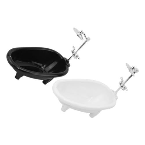 GARVALON 2 Stück Miniatur Puppenbadewanne Set aus Stabilem Realistische Mini Badewanne für Puppenhäuser Detailgetreues Badezimmer Zubehör Geeignet als Foto Dekorationsrequisite GARVALON 2 Stück Miniatur Puppenbadewanne Set aus Stabilem Realistische Mini Badewanne für Puppenhäuser Detailgetreues Badezimmer Zubehör Geeignet als Foto Dekorationsrequisite von GARVALON