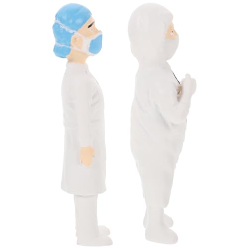 GARVALON 2 Stück Professionelle Puppenornamente, Landschaftsmodelle, Menschenmodelle, Kinderspielpuppe, Mini Menschenfiguren, Sandtisch Menschenmodelle, Sandtisch Mini Arzt GARVALON 2 Stück Professionelle Puppenornamente, Landschaftsmodelle, Menschenmodelle, Kinderspielpuppe, Mini Menschenfiguren, Sandtisch Menschenmodelle, Sandtisch Mini Arzt von GARVALON