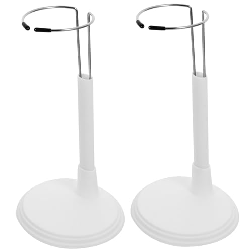 GARVALON 2 Stück Puppenständer Weiß PVC Kreative Doll Support Halterung Für Puppen Display Rack Für Zuhause Und Laden von GARVALON