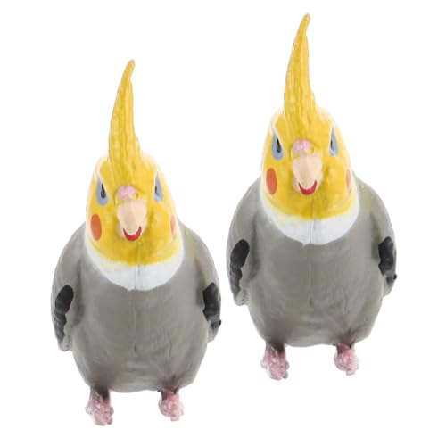 GARVALON 2 Stück Realistische Vogelfiguren-Spielzeug – Papageien-Modell, Pädagogisches Spielzeug, Kleine Tier-kuchenaufsätze Für Geburtstagsfeiern, Brauthochzeitskuchen-Dekoration, GARVALON 2 Stück Realistische Vogelfiguren-Spielzeug – Papageien-Modell, Pädagogisches Spielzeug, Kleine Tier-kuchenaufsätze Für Geburtstagsfeiern, Brauthochzeitskuchen-Dekoration, von GARVALON