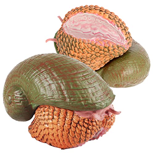 GARVALON 2 Stück Schneckenmodell Simulation Tierfiguren Schneckenspielzeug Simulation Schneckendekoration Realistische Schneckenfigur Schneckenfiguren Realistische Tierfiguren von GARVALON
