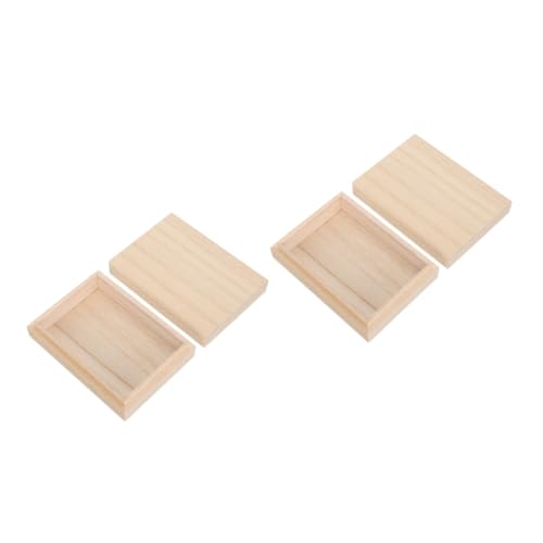 GARVALON 2 Stück Spielkarten Holzbox Poker Aufbewahrungsboxen Pokerkarten Aufbewahrungskoffer Karten Organizer Pokerkartenetui Spielkartenetui Leerer Halter Leere Pokerboxen von GARVALON