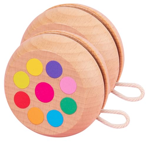 GARVALON 2 Stück Teiliges Holz Yoyo für Niedliche Tiermotive Fördert Fingerfertigkeit und Hand Auge Koordination Spielerisches Lernspielzeug für Kleinkinder und Jungen Mädchen Sicher und GARVALON 2 Stück Teiliges Holz Yoyo für Niedliche Tiermotive Fördert Fingerfertigkeit und Hand Auge Koordination Spielerisches Lernspielzeug für Kleinkinder und Jungen Mädchen Sicher und von GARVALON