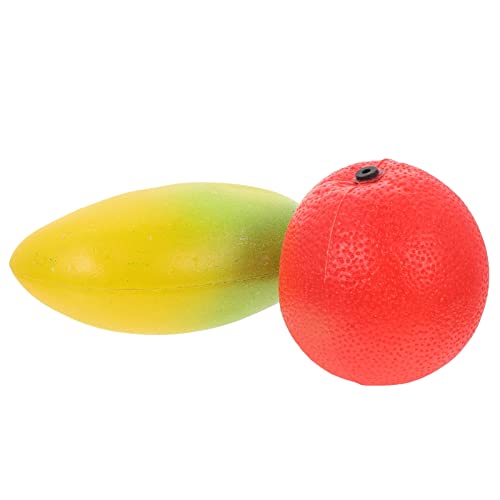 GARVALON 2 Stück Teiliges Musikinstrument aus Früchten Mango Orange Pädagogisches Percussion Instrument für Rhythmus und Kreativität von GARVALON