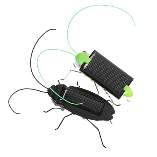GARVALON 2 Stück Teiliges Solarbetriebenes Insektenspielzeug Realistische und Kakerlake Umweltfreundliches Lernspielzeug für Schüler zur Anschaulichen Solarenergievermittlung GARVALON 2 Stück Teiliges Solarbetriebenes Insektenspielzeug Realistische und Kakerlake Umweltfreundliches Lernspielzeug für Schüler zur Anschaulichen Solarenergievermittlung von GARVALON