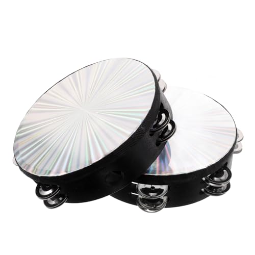 GARVALON 2 Stück Zweireihige Jingles Tamburin Trommel Handschlaginstrument Tanz Tamburin Musikinstrument Erwachsene Tamburin Musikinstrument GARVALON 2 Stück Zweireihige Jingles Tamburin Trommel Handschlaginstrument Tanz Tamburin Musikinstrument Erwachsene Tamburin Musikinstrument von GARVALON