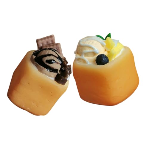 GARVALON 2stücke Miniatur-puppenhaus-Eiscreme-Toast-Modelle Dessert-Spielzeug Für Puppenküche Mini-DIY-küchendekoration Ungiftige Materialien Für Junge Mädchen GARVALON 2stücke Miniatur-puppenhaus-Eiscreme-Toast-Modelle Dessert-Spielzeug Für Puppenküche Mini-DIY-küchendekoration Ungiftige Materialien Für Junge Mädchen von GARVALON
