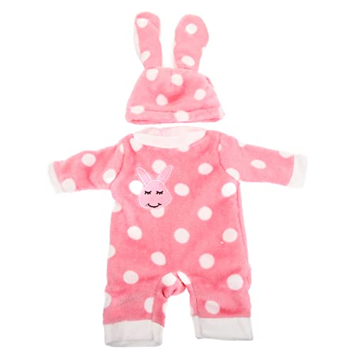 GARVALON Kleidung Outfits Für Baby Puppen Puppenkleidung Set 2 Teiliges Set Puppenkleidung Für Puppen Üße Schlafanzüge Mit Punkten Und Hasenmotiv Für Ädchen Wiederverwendbares Puppenoutfit Für GARVALON Kleidung Outfits Für Baby Puppen Puppenkleidung Set 2 Teiliges Set Puppenkleidung Für Puppen Üße Schlafanzüge Mit Punkten Und Hasenmotiv Für Ädchen Wiederverwendbares Puppenoutfit Für von GARVALON