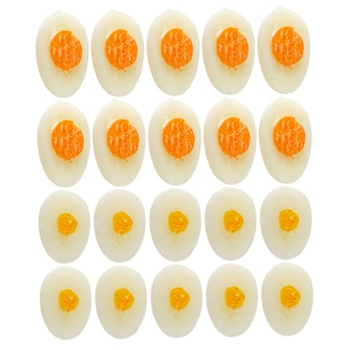 GARVALON 20 Stück Miniatur Eier Spielzeug Ornamente, Mini Küchen Ei, Mini Halb Ei Modelle, DIY Eier Bastelspielzeug, Mikro Landschafts Eier Spielzeug, Mini Eier Dekorationen, Miniatur GARVALON 20 Stück Miniatur Eier Spielzeug Ornamente, Mini Küchen Ei, Mini Halb Ei Modelle, DIY Eier Bastelspielzeug, Mikro Landschafts Eier Spielzeug, Mini Eier Dekorationen, Miniatur von GARVALON