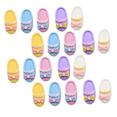 GARVALON 20pcs Dekorative Mini Slipper Jewlery Miniatur Mini House Ornament Zufällige Farbe GARVALON 20pcs Dekorative Mini Slipper Jewlery Miniatur Mini House Ornament Zufällige Farbe von GARVALON
