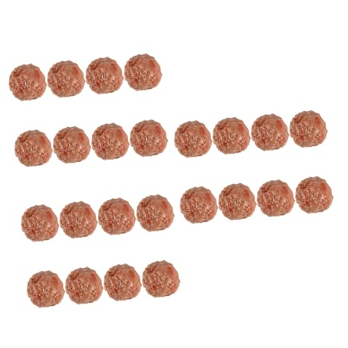 GARVALON 24 Stück Simulierte Rindfleischbällchen Requisiten, Gefälschte Rindfleischbällchen, Lebensmittelmodell, Gefälschte Rindfleischbällchen Requisite, Rindfleischbällchen Foto GARVALON 24 Stück Simulierte Rindfleischbällchen Requisiten, Gefälschte Rindfleischbällchen, Lebensmittelmodell, Gefälschte Rindfleischbällchen Requisite, Rindfleischbällchen Foto von GARVALON