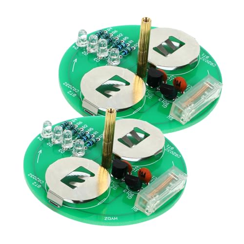 GARVALON 2Sätze LED Gyroskop Bausatz Elektronisches Rotationsgyroskop Lötübungsset für DIY Projekte und Physik Experimente für Bastler von GARVALON