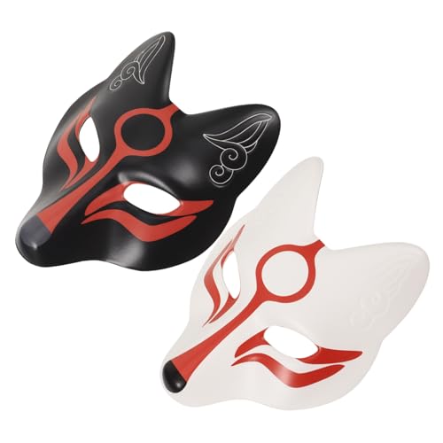 GARVALON 2er Set Fox Masken Für Partys Dekorative Masken Für Bühnenaufführungen & Ideal Für Karneval Halloween Und Festlichkeiten GARVALON 2er Set Fox Masken Für Partys Dekorative Masken Für Bühnenaufführungen & Ideal Für Karneval Halloween Und Festlichkeiten von GARVALON