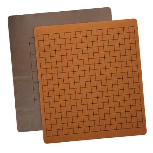 GARVALON 2pcs Doppelseitige Schachbretter Einfache Schachspielplatten Gobang Schachspiele Requisiten von GARVALON