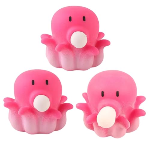 GARVALON 3 Stück Pinch Music Compact Stress Toy Kniffliges Spielzeug Quetschtierspielzeug Lustiges Quetschspielzeug Dehnbares Sinnesspielzeug Kleines Dehnbares Spielzeug Cartoon von GARVALON