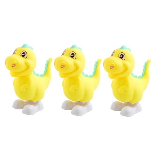 GARVALON 3 Stück Teiliges Cartoon Aufziehtiere Dinosaurier Lustige Springende Spielzeuge für Energiesparend Sicherer für Spielerisches Lernen und Wachstum Zufällige Farbe Zufällige Farbe von GARVALON