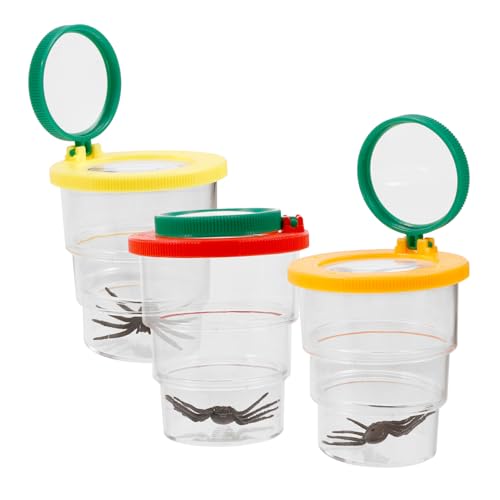 GARVALON 3 Stück Teiliges Insekten Beobachtungsset mit Lupe Transparentes Vergrößerungsglas Leichter Tragbarer Beobachtungsbehälter für Kleine Insekten Geeignet für Naturerkundung und GARVALON 3 Stück Teiliges Insekten Beobachtungsset mit Lupe Transparentes Vergrößerungsglas Leichter Tragbarer Beobachtungsbehälter für Kleine Insekten Geeignet für Naturerkundung und von GARVALON