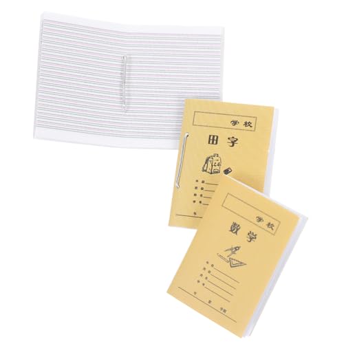 GARVALON 3 Stück Übungshefte für Puppenhäuser Set Dekorative Accessoires Farbenfrohe Miniaturbücher für Rollenspiele Ergänzung für Deko GARVALON 3 Stück Übungshefte für Puppenhäuser Set Dekorative Accessoires Farbenfrohe Miniaturbücher für Rollenspiele Ergänzung für Deko von GARVALON