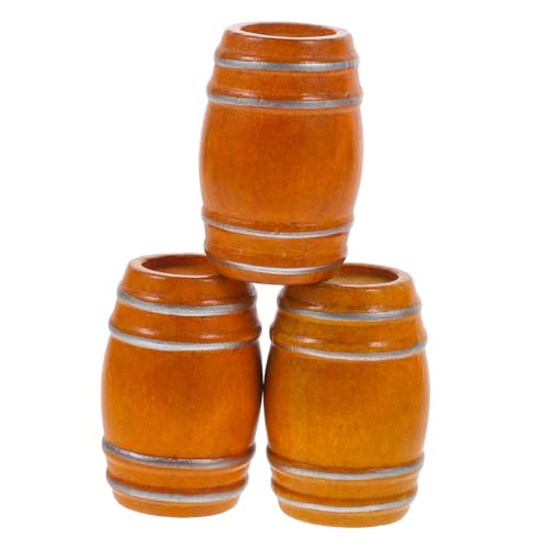 GARVALON 3 Stück Weinfass Modell Tiny House Bierfässer Mini Holzfässer Mini Hausschmuck Miniatur Weinfässer Mini Holzweinfass Mini Holzbierfässer Tiny House Barrel GARVALON 3 Stück Weinfass Modell Tiny House Bierfässer Mini Holzfässer Mini Hausschmuck Miniatur Weinfässer Mini Holzweinfass Mini Holzbierfässer Tiny House Barrel von GARVALON