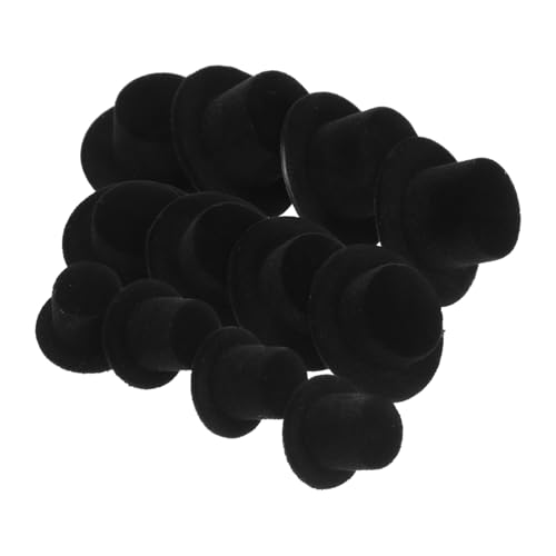 GARVALON 30 Stück Mini Hüte, Puppen Deko Hüte, Kleine Hüte, Party Zubehör, Mini Zylinder Zum Basteln, Deko Zylinder Hüte, DIY Weihnachts Puppenhut, Puppenzubehör, Miniatur Hüte, Schwarze GARVALON 30 Stück Mini Hüte, Puppen Deko Hüte, Kleine Hüte, Party Zubehör, Mini Zylinder Zum Basteln, Deko Zylinder Hüte, DIY Weihnachts Puppenhut, Puppenzubehör, Miniatur Hüte, Schwarze von GARVALON
