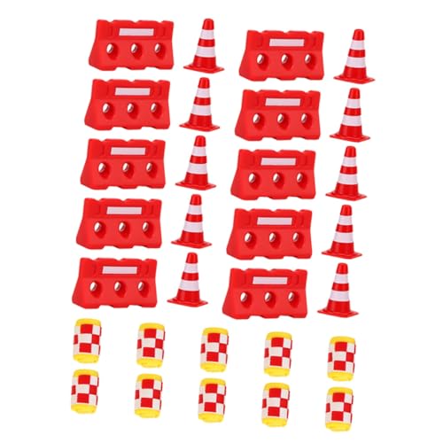 GARVALON 30 Stück Teiliges Mini Verkehrszeichen und Baustellenhütchen aus Langlebigem Kunststoff Leichtes Lernspielzeug für Verkehrserziehung und Realistischen Straßensimulation GARVALON 30 Stück Teiliges Mini Verkehrszeichen und Baustellenhütchen aus Langlebigem Kunststoff Leichtes Lernspielzeug für Verkehrserziehung und Realistischen Straßensimulation von GARVALON