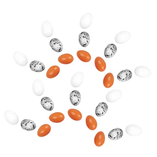 GARVALON 30Stücke Miniatur Eier Realistische Dekoration für Mikrolandschaften Puppenhäuser Miniatur Szenen Farben Kreatives und Elegantes Design für Hausdekoration GARVALON 30Stücke Miniatur Eier Realistische Dekoration für Mikrolandschaften Puppenhäuser Miniatur Szenen Farben Kreatives und Elegantes Design für Hausdekoration von GARVALON