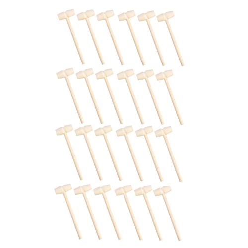 GARVALON 30Stücke Teiliges Mini Holzhammer Spielzeuge Kreatives für Hand Augen Koordination und Muskulaturentwicklung Eltern Interaktion von GARVALON
