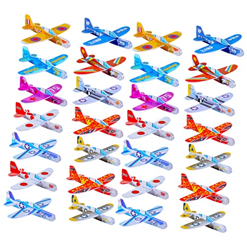GARVALON 32 Stück Segelflugzeuge Flugzeuge Spielzeugschäume Flugzeuge Für Kinder Flugzeugspielzeug Für Jungen Schaumstoffe Spielzeug Spielzeugflugzeuge Fliegendes Spielzeug Für von GARVALON