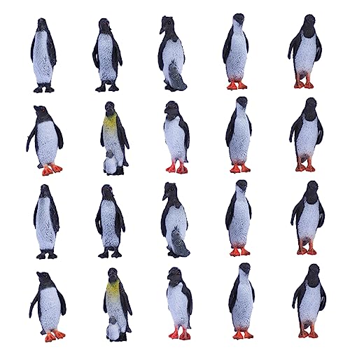 GARVALON 32Stücke Teiliges Pinguin Modell Kreatives Tierhandwerk aus Langlebigem Plastik für Realistische Dekoration und Lernspielzeug für Desktop Layouts und von GARVALON