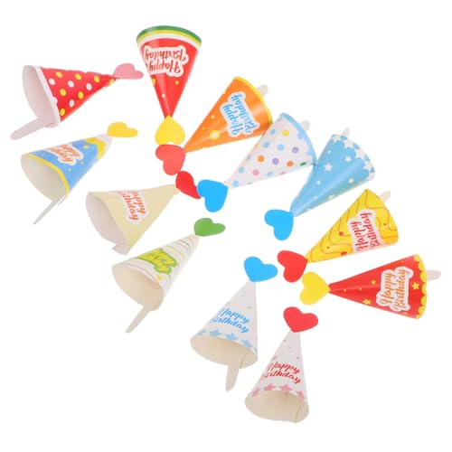 GARVALON 36 Stück Teiliges Mini Kuchen Deko mit Koreanischen Partyhüten Bunte Cartoon Cake Toppers für Kindergeburtstag Vielseitige Eiscreme Deko für Kuchen und Dessertfeiern GARVALON 36 Stück Teiliges Mini Kuchen Deko mit Koreanischen Partyhüten Bunte Cartoon Cake Toppers für Kindergeburtstag Vielseitige Eiscreme Deko für Kuchen und Dessertfeiern von GARVALON