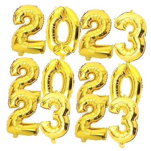 GARVALON 16 Goldene Luftballons Aus Aluminiumfolie Für Neujahrsdekorationen 3 Sets Partydekorationen GARVALON 16 Goldene Luftballons Aus Aluminiumfolie Für Neujahrsdekorationen 3 Sets Partydekorationen von GARVALON