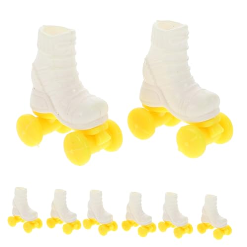 GARVALON 4 Paar Puppen-schlittschuh-Set Miniatur-Skischuhe für Puppen Im Maßstab 1:6 Ankleide-Accessoire GARVALON 4 Paar Puppen-schlittschuh-Set Miniatur-Skischuhe für Puppen Im Maßstab 1:6 Ankleide-Accessoire von GARVALON