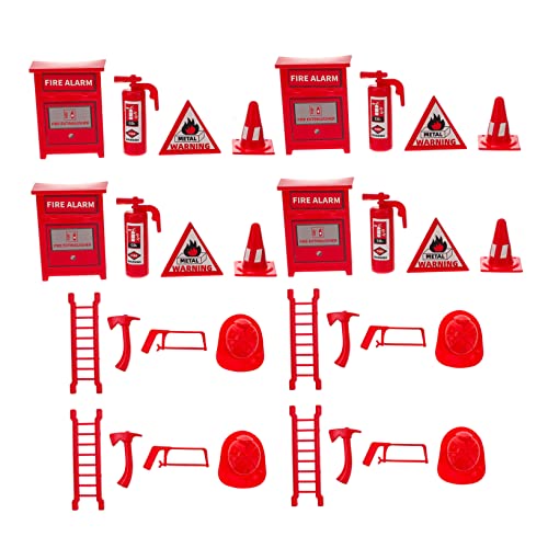 GARVALON Zubehör Kinder 4 Sets Mini Feuerwerkzeug Mini Für Spritzspielzeug Leiter up Kinderwerkzeuge Feuerleiter Kinderspielzeug Kinderkostüme Kunststoff Rot GARVALON Zubehör Kinder 4 Sets Mini Feuerwerkzeug Mini Für Spritzspielzeug Leiter up Kinderwerkzeuge Feuerleiter Kinderspielzeug Kinderkostüme Kunststoff Rot von GARVALON