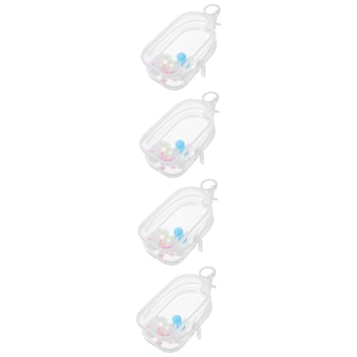GARVALON 4 Sets Transparente Aufbewahrungstasche Mini Puppen Ausstellungstasche Puppenbeutel Puppenhalter Tragbare Tasche Mini Puppen Ausstellungstasche Tasche Zur Puppenaufbewahrung Mini von GARVALON
