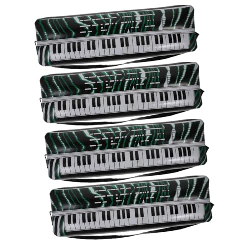 GARVALON 4 Stück Aufblasbares Elektronisches Tastatur Inflations PVC Instrument, Aufblasbare Photo Booth Requisiten, Wiederverwendbares Aufblasbares Instrument, Tragbares von GARVALON